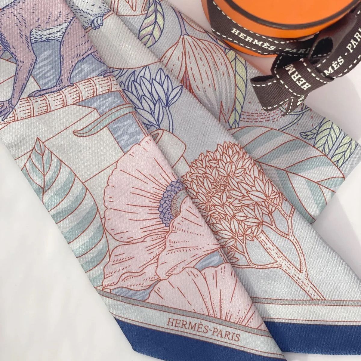 2024SS エルメス ツイリー プレシャスパラダイス ブルー系 HERMES 箱付