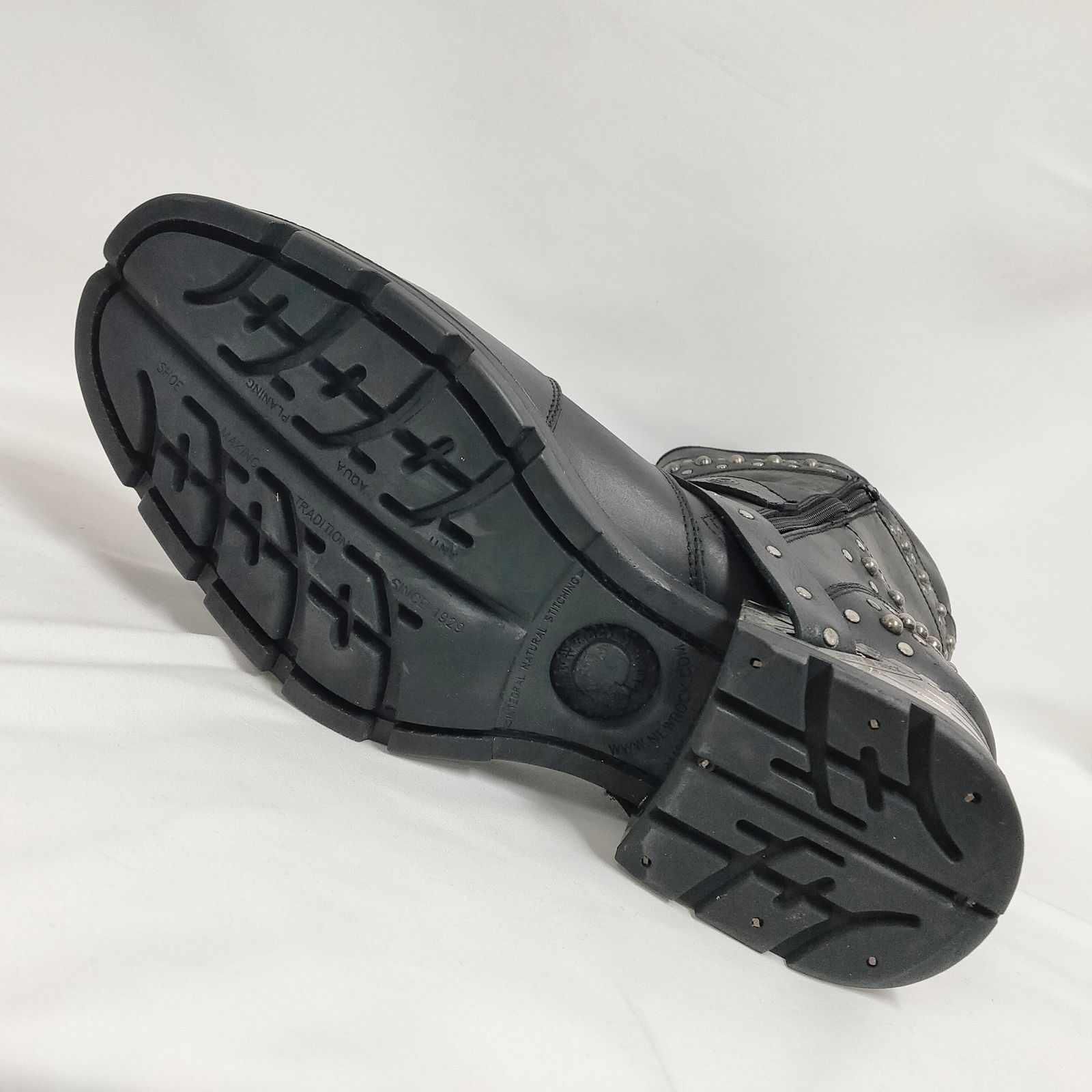 新品 未使用 ニューロック モトロック スカルバックルモデル ブラック