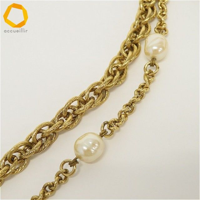 インゲボルグ INGEBORG チェーンベルト パール ロゴ レディース