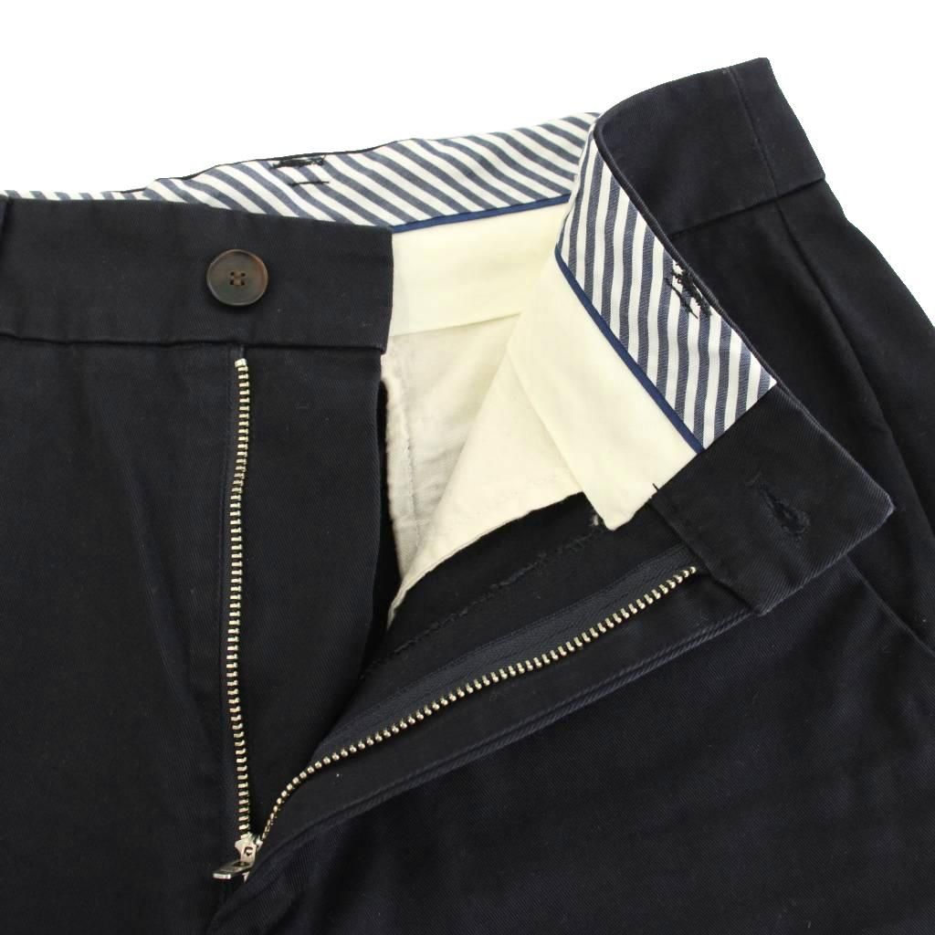 ヒューマンウーマン HUMAN WOMAN 甘撚コットンチノパンツ ワイドパンツ