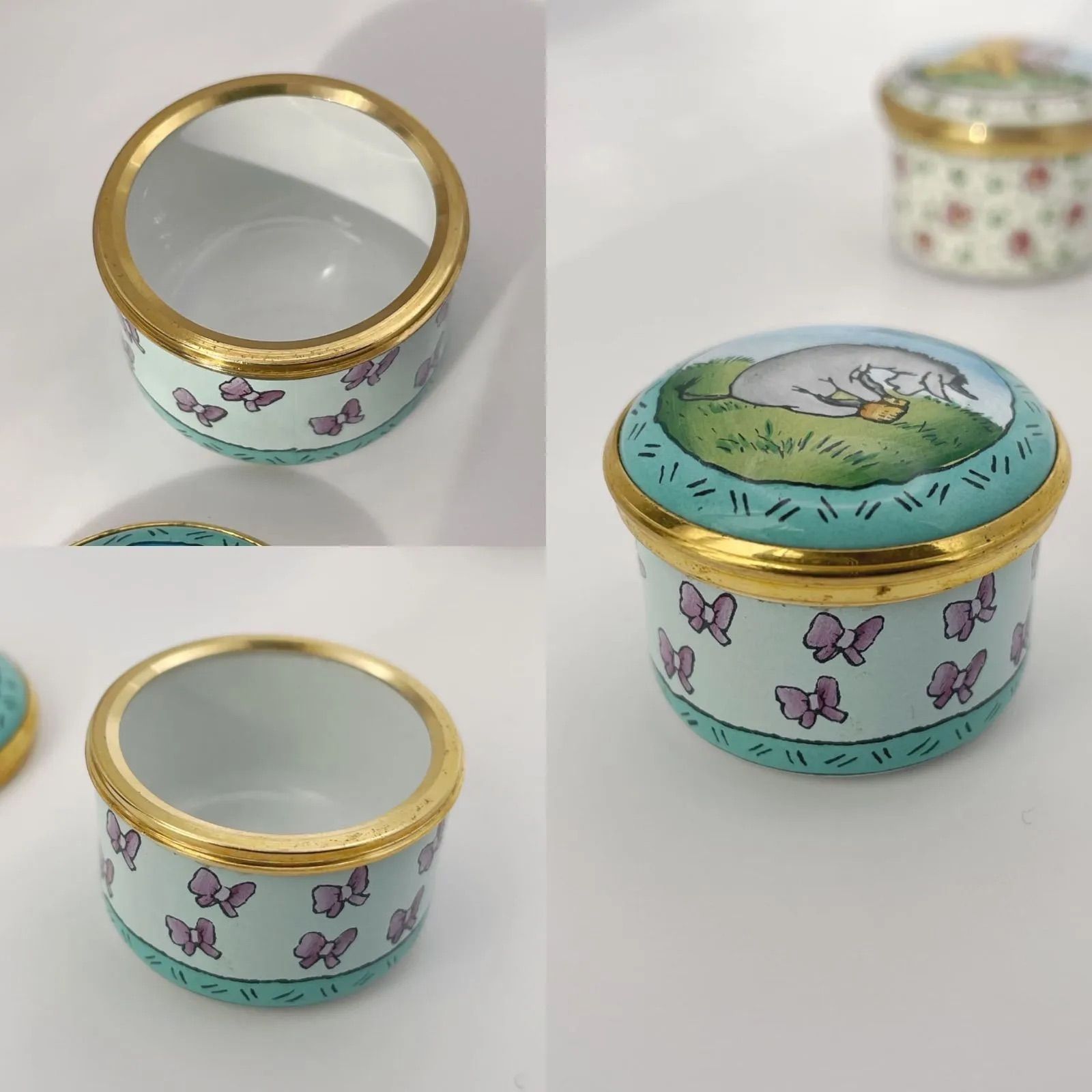 英国王室御用達 ハルシオン・デイズ エナメルボックス 2点セット