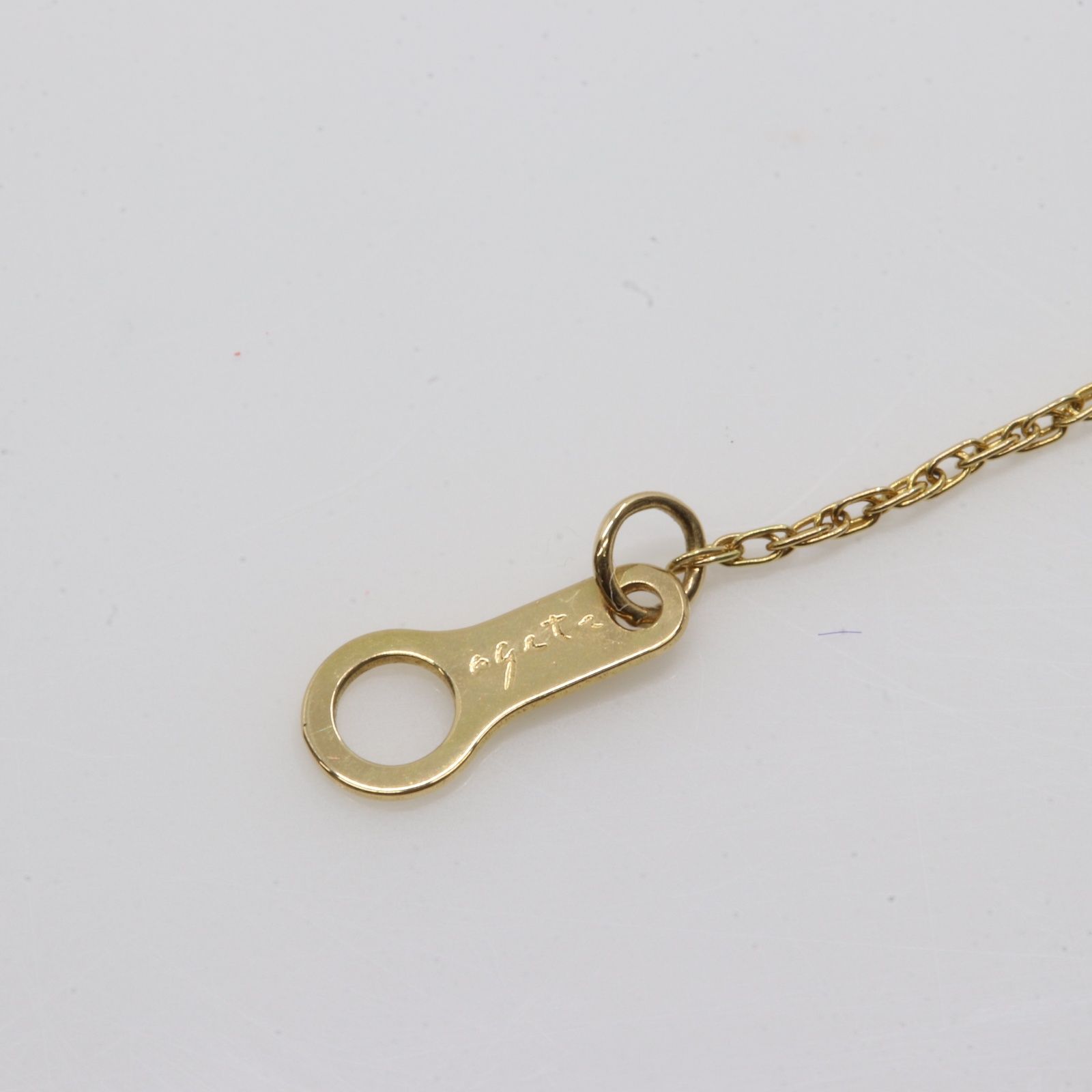 ITY74RHZMN7S agete アガット ダイヤモンド ネックレス K18 D0.05ct