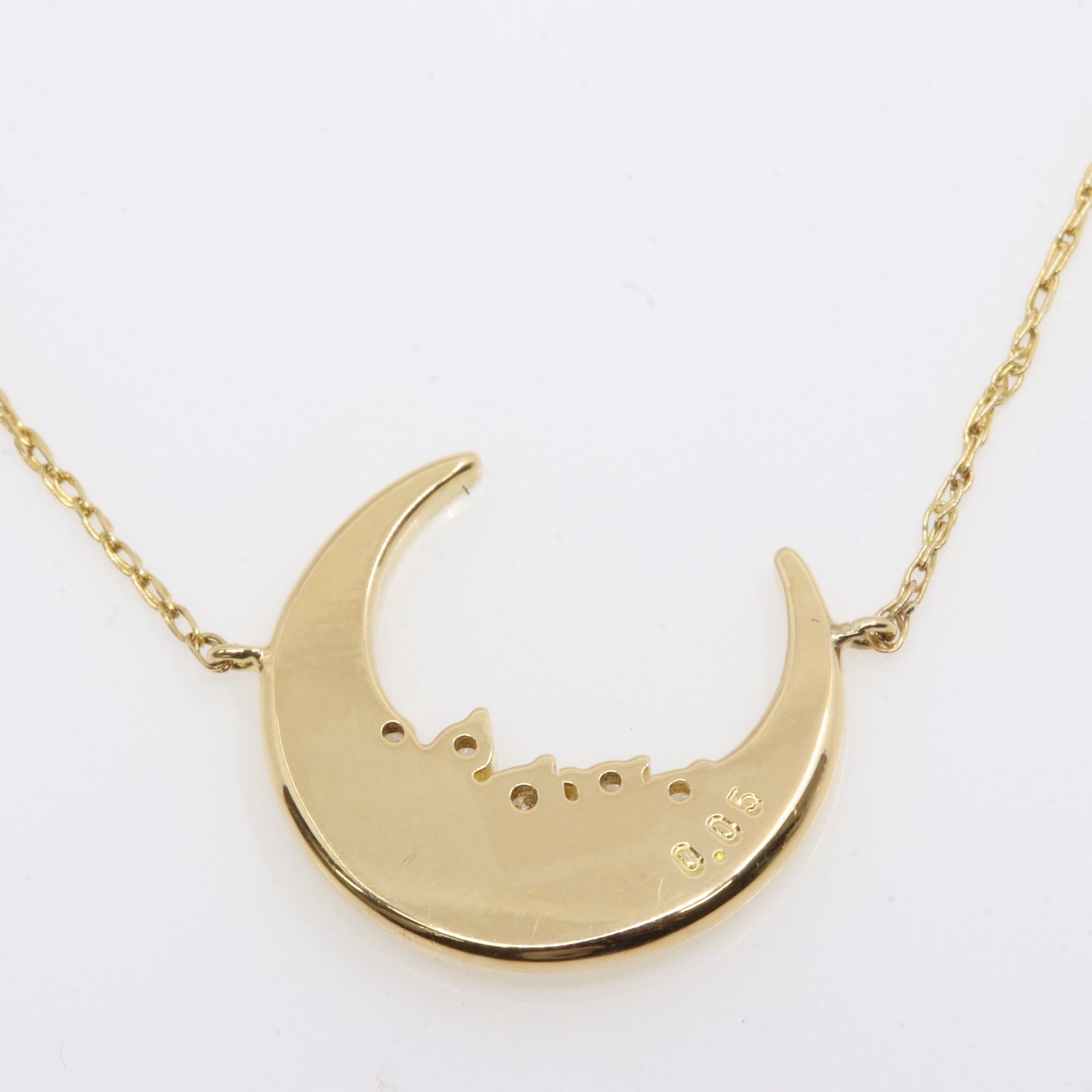 ITY74RHZMN7S agete アガット ダイヤモンド ネックレス K18 D0.05ct