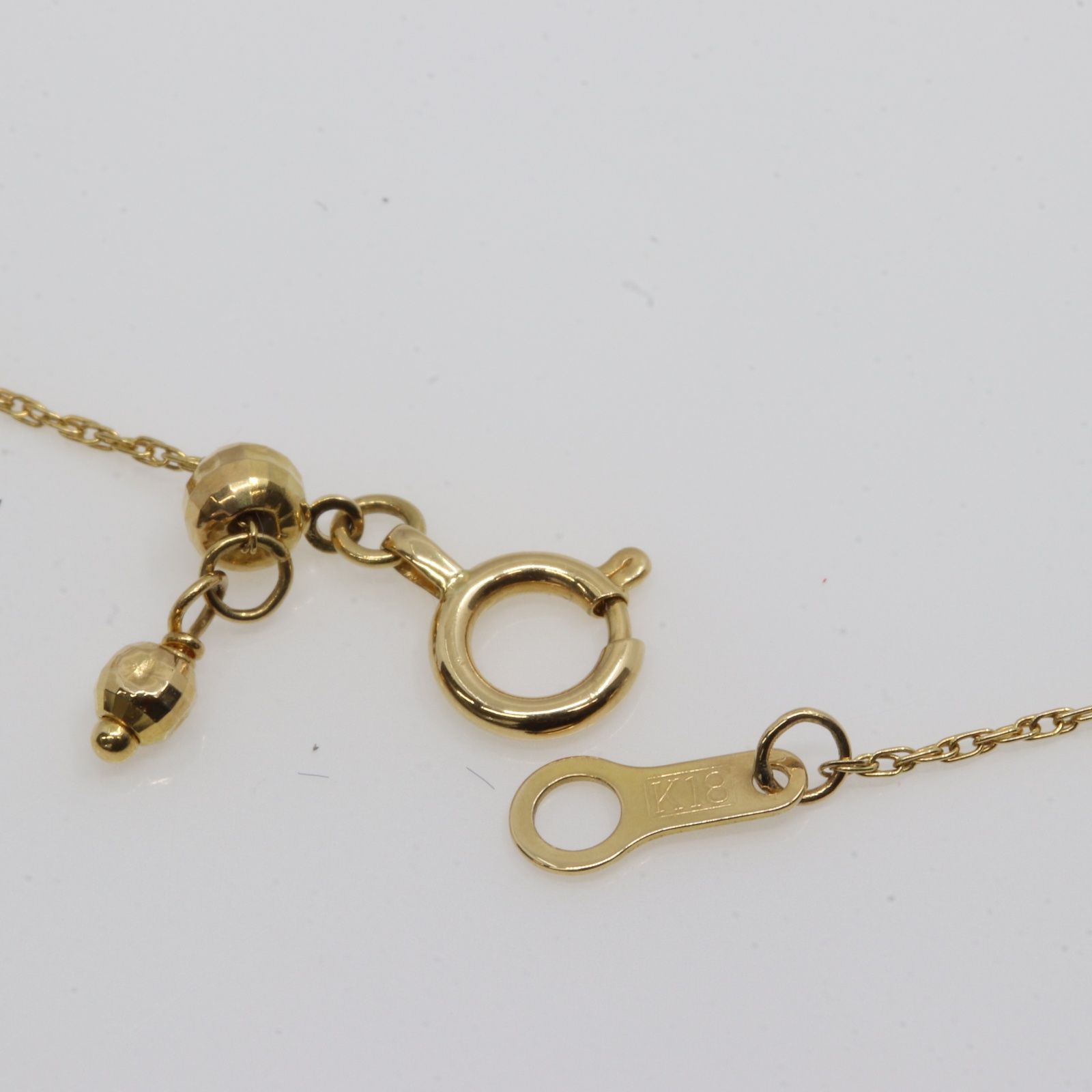 ITY74RHZMN7S agete アガット ダイヤモンド ネックレス K18 D0.05ct