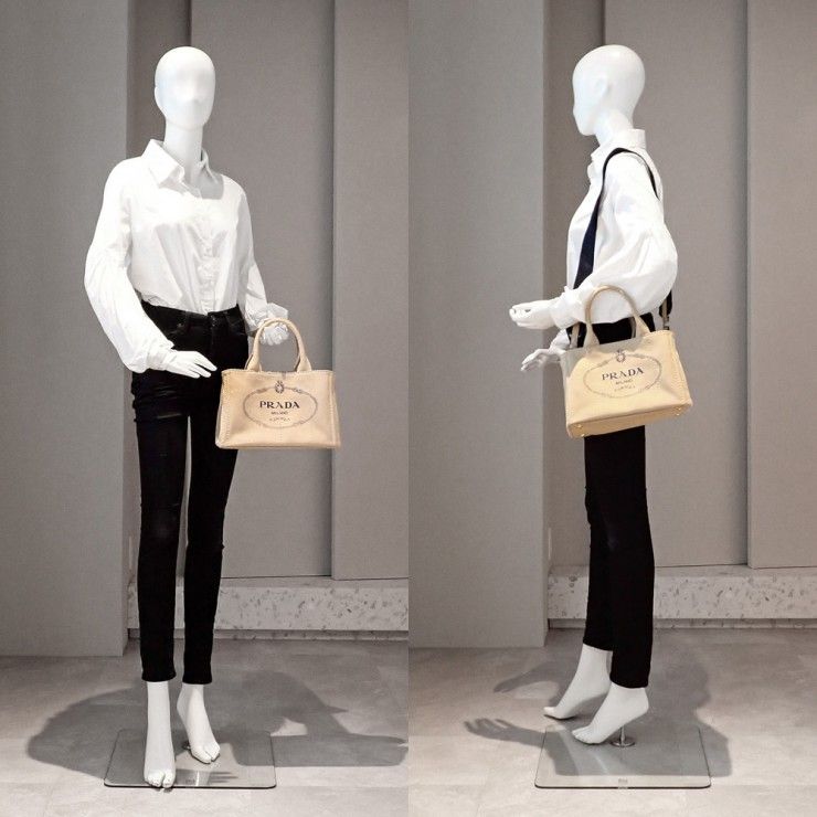 未使用品 PRADA プラダ カナパ トートバッグ 2wayバッグ ハンドバッグ