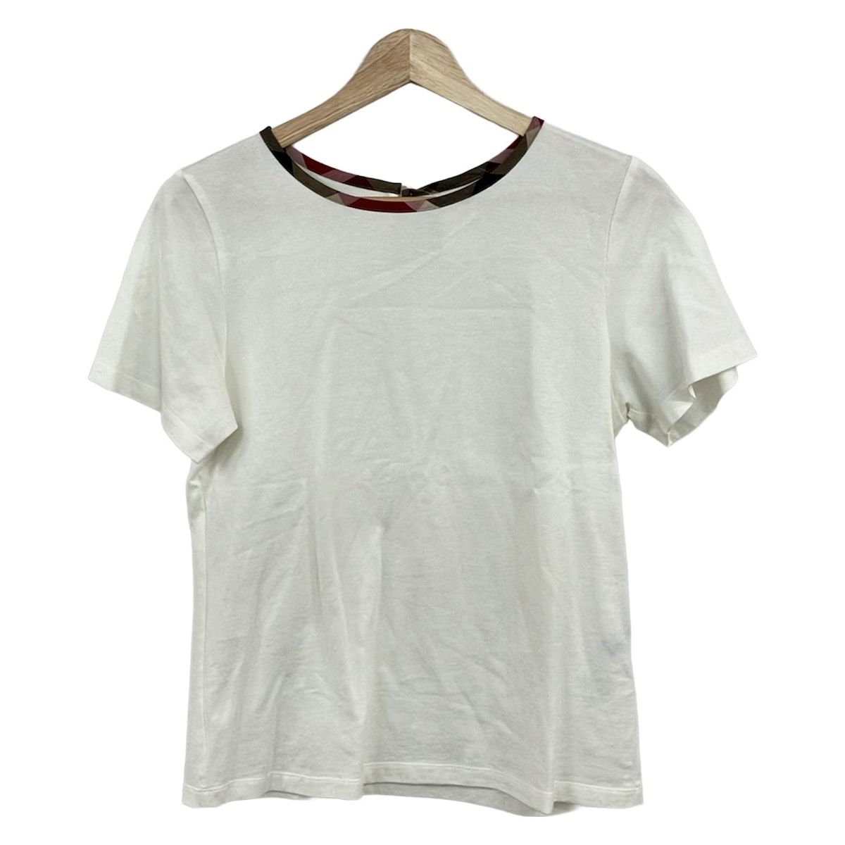 BLUE LABEL CRESTBRIDGE◆ベージュ Tシャツ◆サイズ38 BLUE LABEL CRESTBRIDGE(ブルーレーベルクレストブリッジ) 半袖Tシャツ