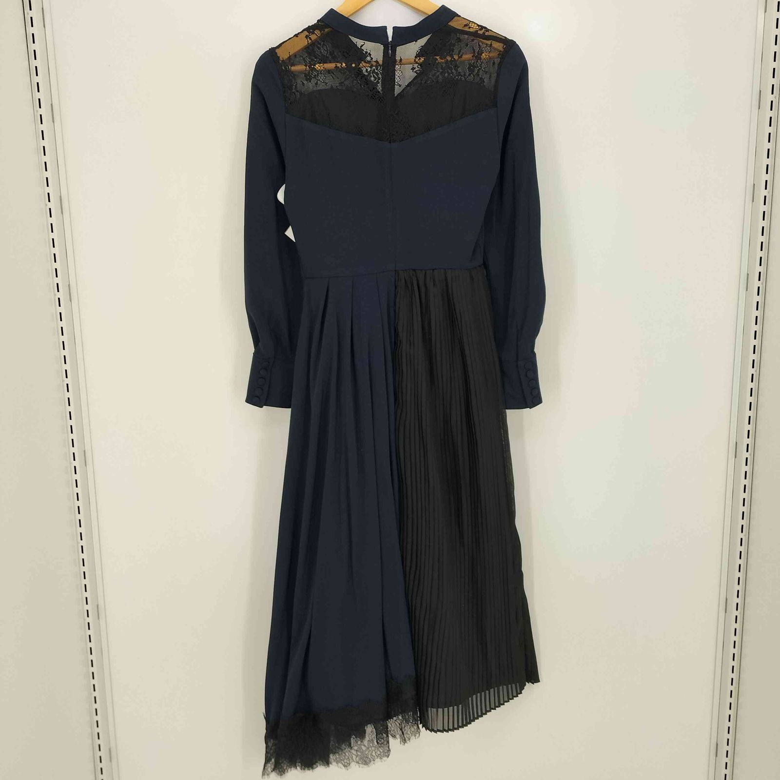 アメリ AMERI アシンメトリープリーツワンピース レディース JPN：M 