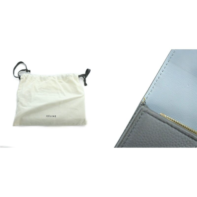 セリーヌ CELINE ラージフラップ 長財布 ウォレット レザー ロゴ