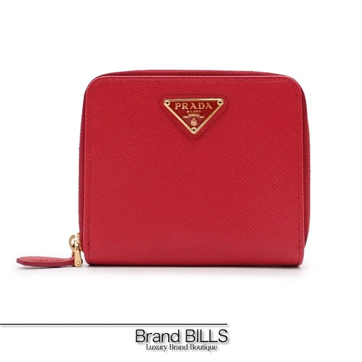 未使用品 PRADA プラダ コンパクトウォレット 折り財布 1ML036