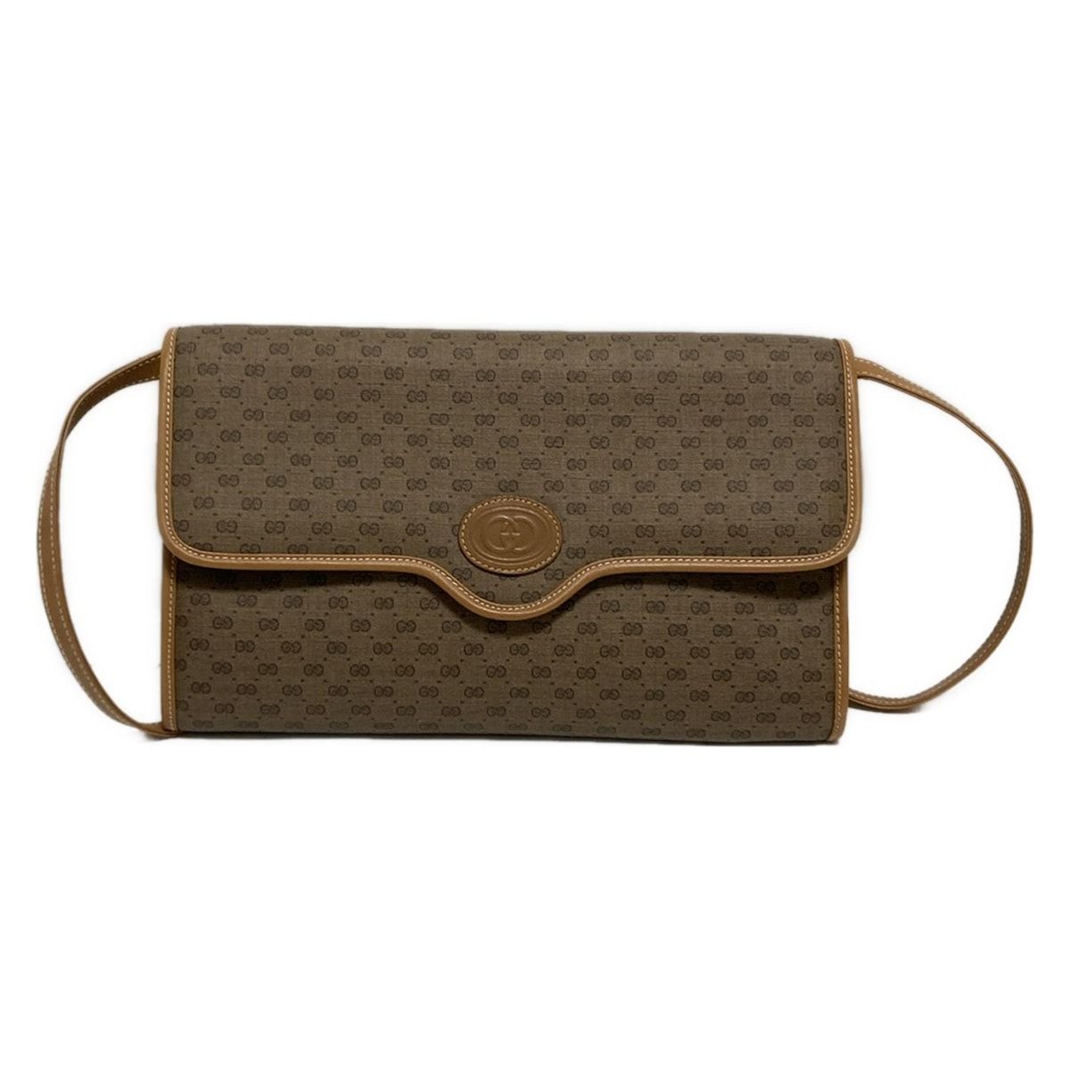 GUCCI(グッチ) ショルダーバッグ オールドグッチ ブラウン レザー