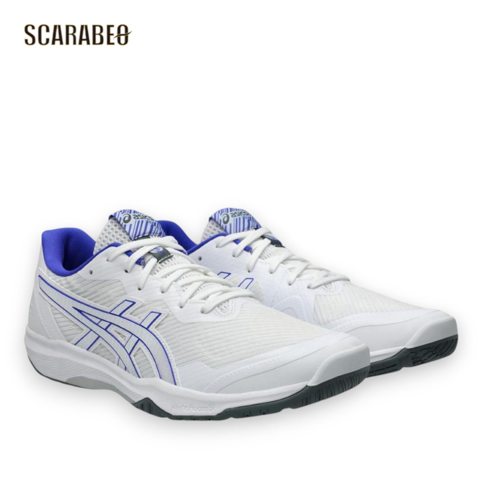 asics アシックス ROTE JAPAN LYTE FF 3 バレーボールシューズ 軽量 インドア White/Cobalt Burst 1053a054-106 25.5