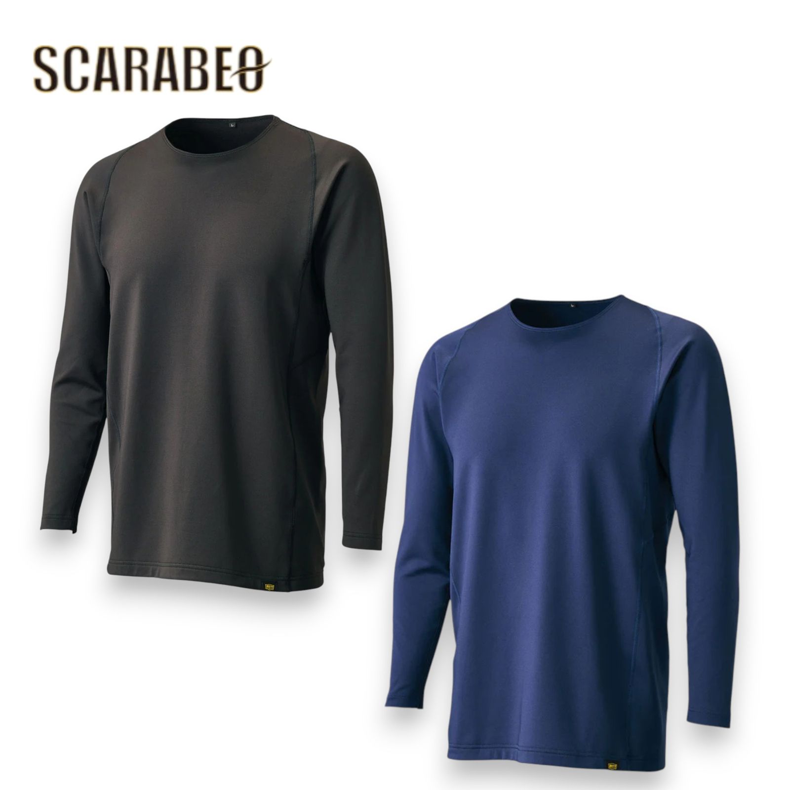 ZETT 裏起毛クルーネック長袖アンダーシャツ HEAT-Z BO8662 メンズ