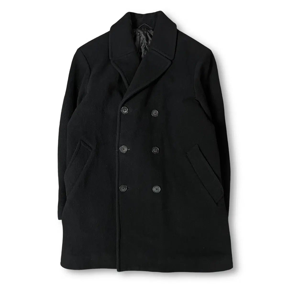 ポロラルフローレン ブラック ダブル ショート コート S - メルカリ