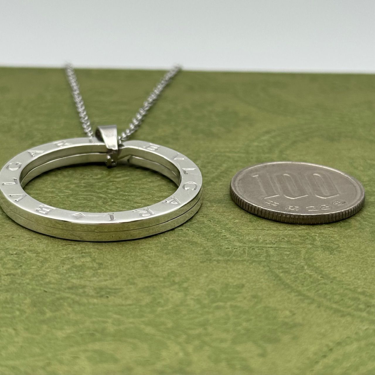 BVLGARI ビーゼロワン リングロゴ ネックレス 1-110-55 - メルカリ