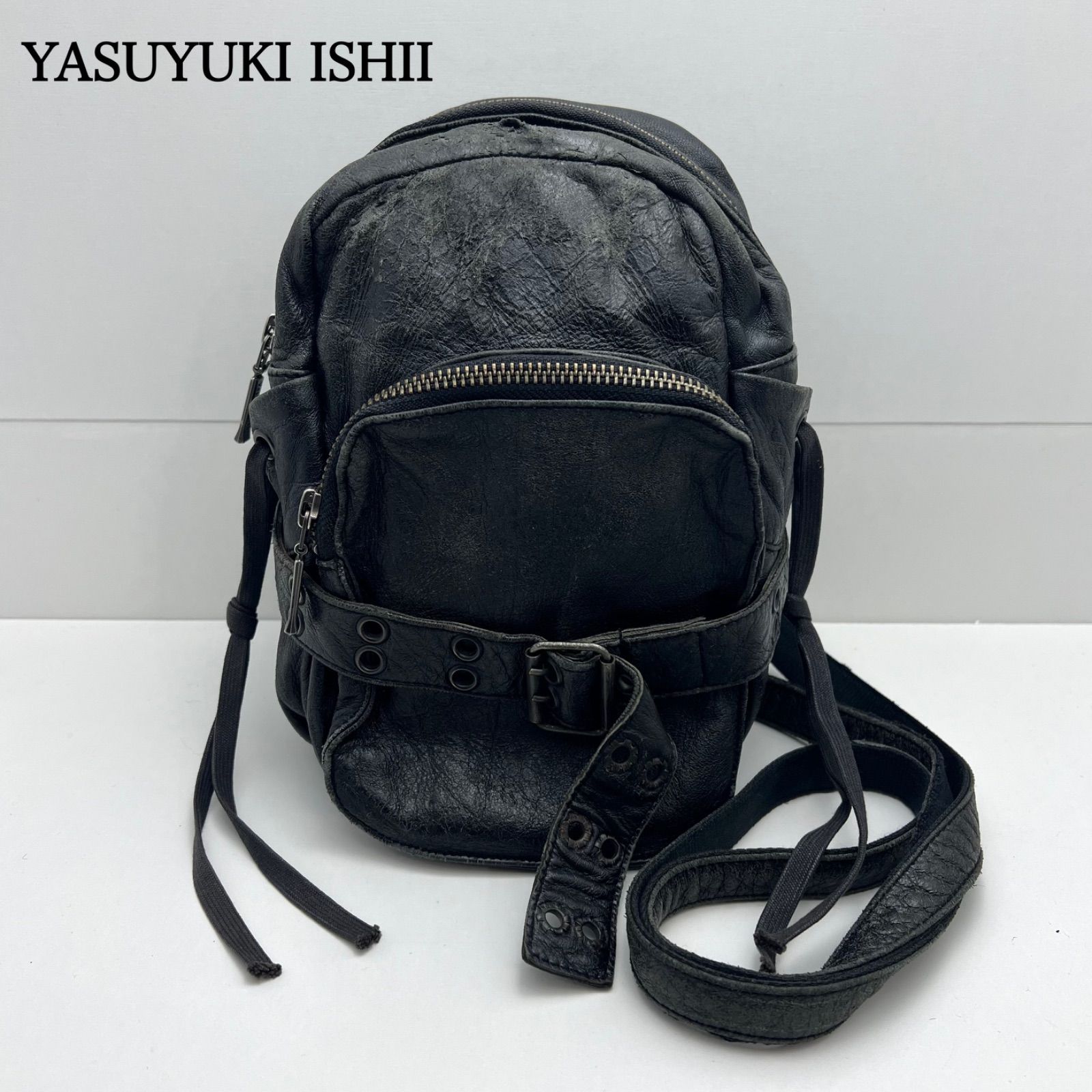 YASUYUKI ISHII y2k archive rare leather mini shoulder bag ヤスユキ