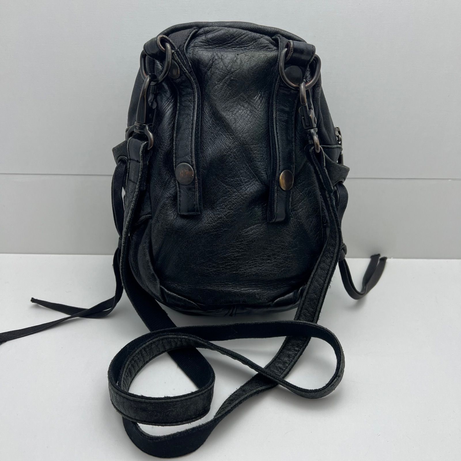 YASUYUKI ISHII y2k archive rare leather mini shoulder bag ヤスユキ