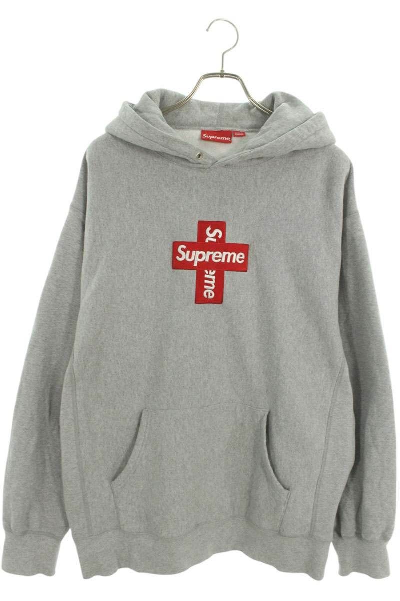 シュプリーム Cross Box Logo Hooded Sweatshirt クロスボックスロゴ