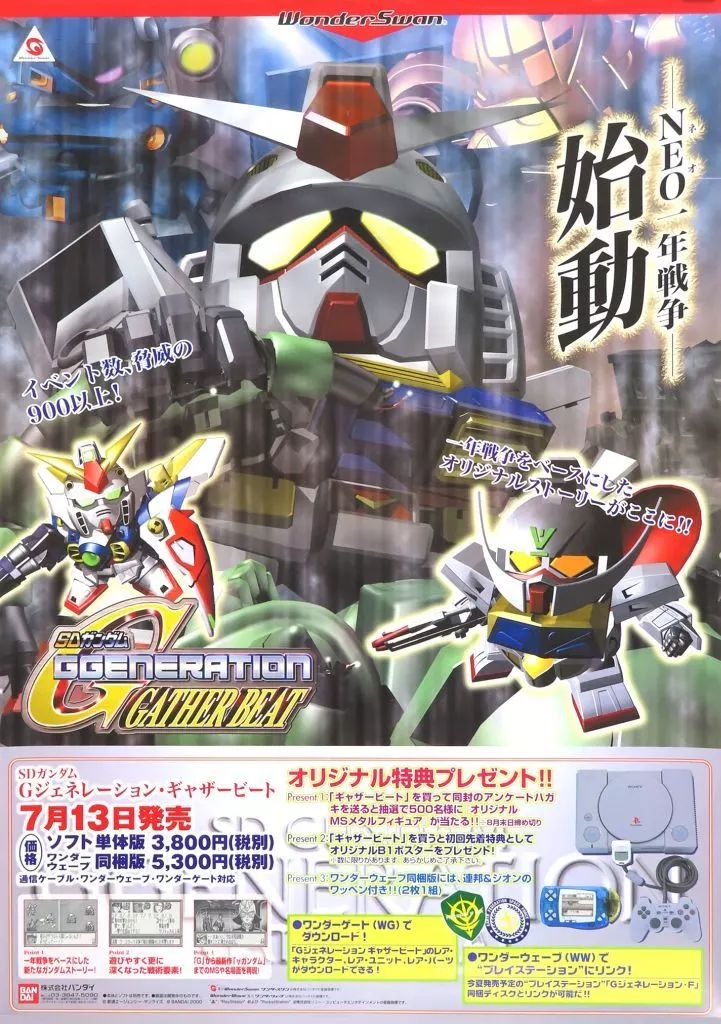 中古】ポスター B2販促ポスター 集合 「WSソフト SDガンダム