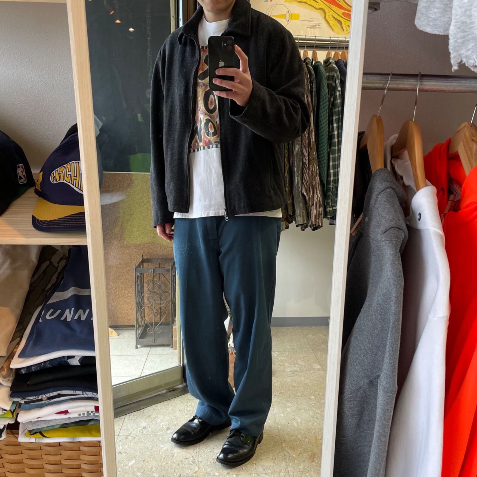 00s 【Banana republic】 バナナリパブリック ウールカシミヤ メルトン