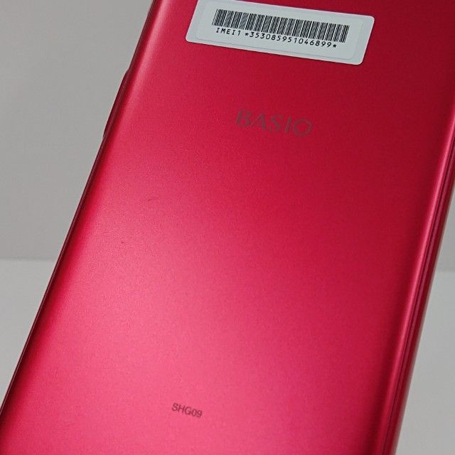 BASIO active SHG09 au レッド 送料無料 本体 c16836 - メルカリ