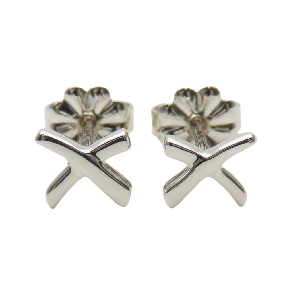 中古】 ティファニー ピアス X キス シルバー925 約1.1g シルバー