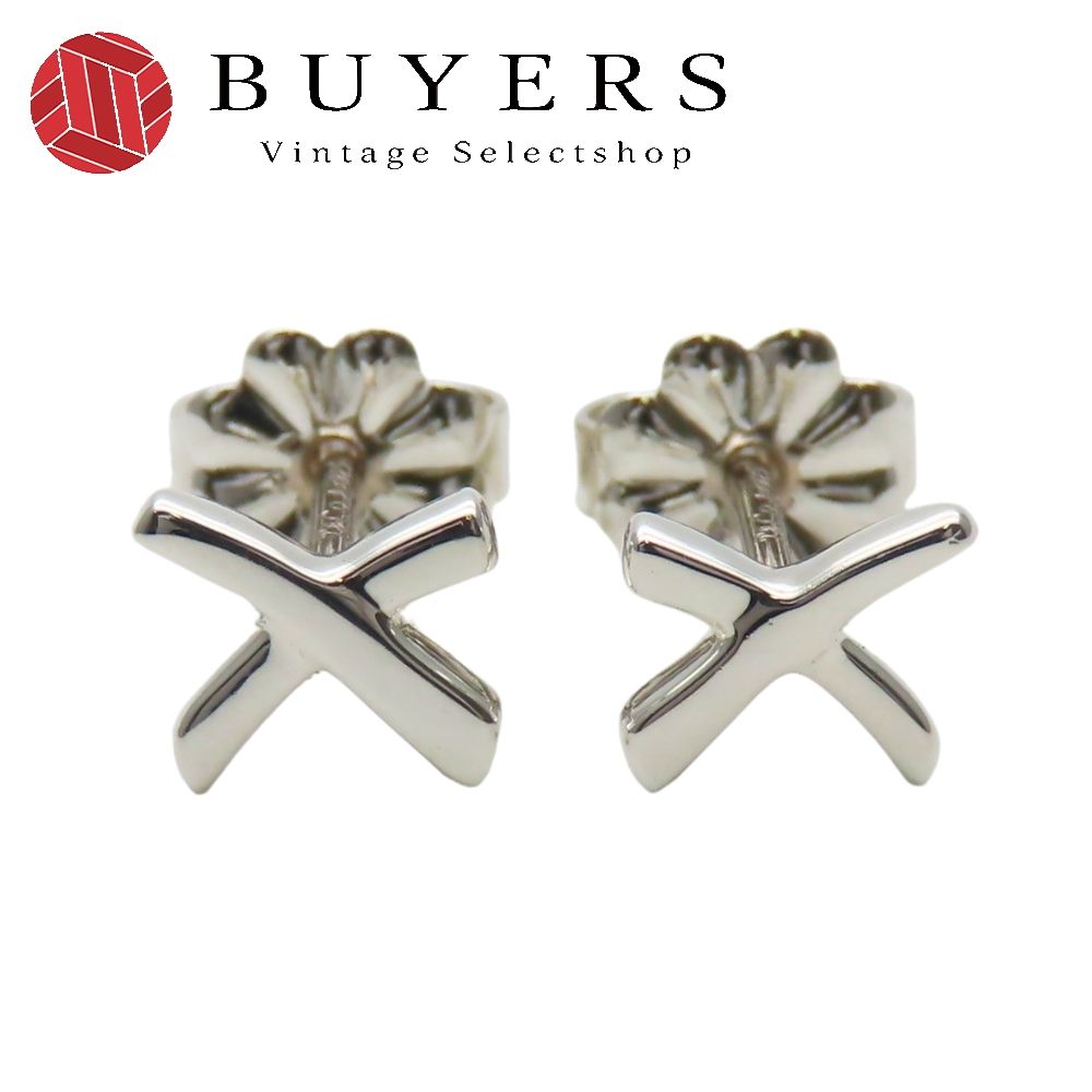 中古】 ティファニー ピアス X キス シルバー925 約1.1g シルバー