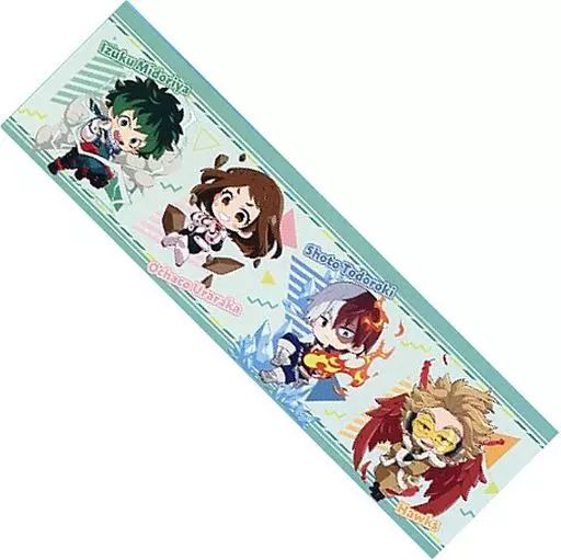 中古】タオル・手ぬぐい 緑谷＆麗日＆轟＆ホークス(A) 超ビッグタオル