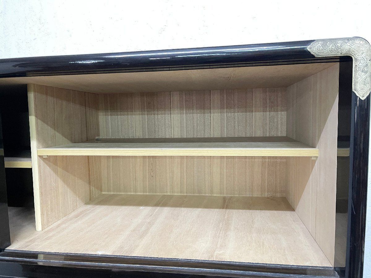 ◇桐たんす 龍仙 和家具 整理箪笥 収納 漆塗 和箪笥 牡丹 金蒔絵 工芸