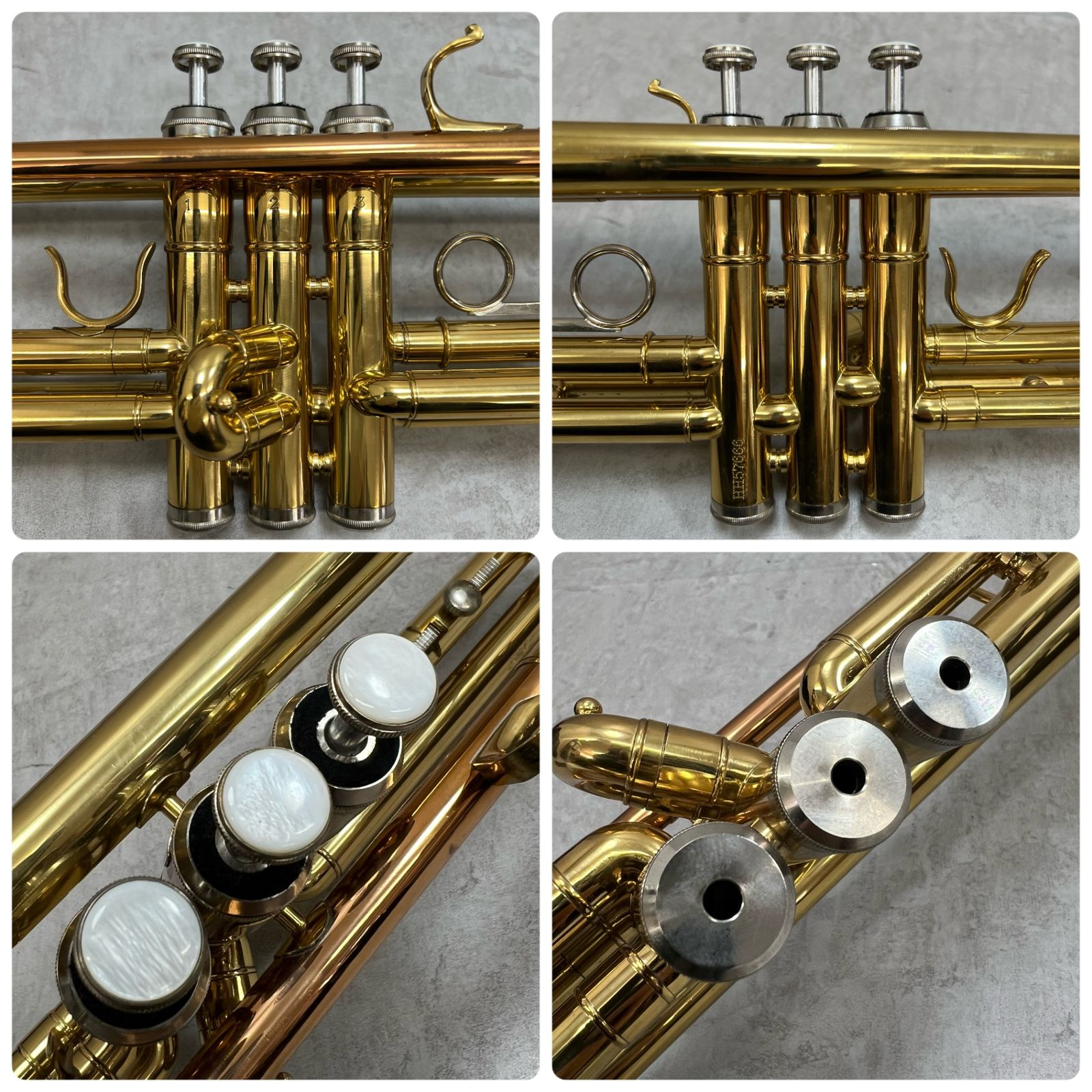 Soleil B♭トランペット ラッカー 管楽器 マウスピース セミハード