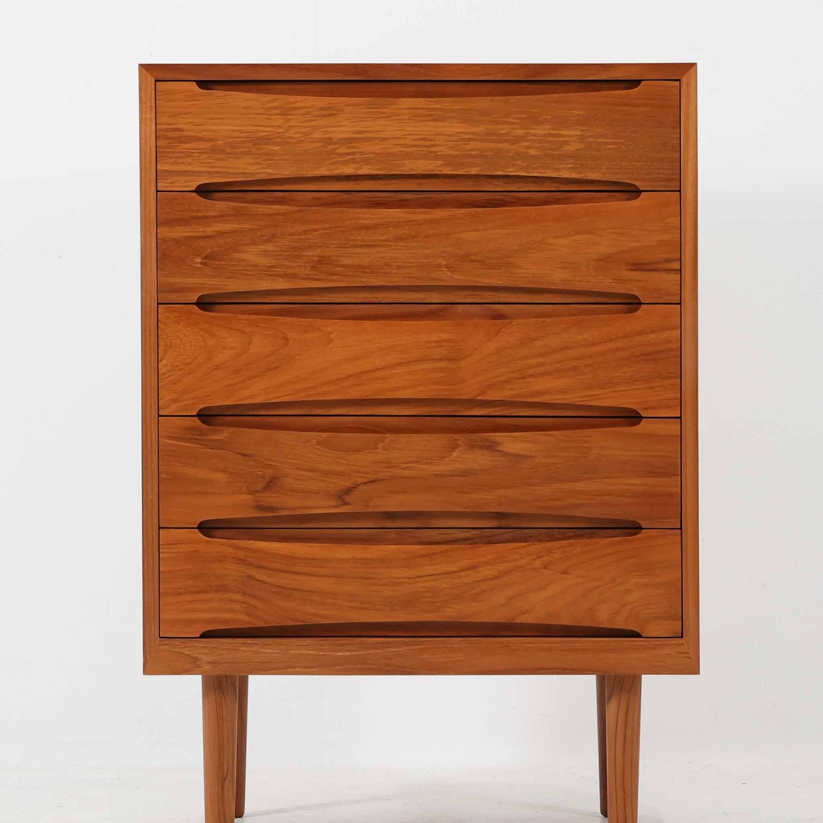 訳ありアウトレット品】Leaf-handle ミディアムチェスト☆北欧