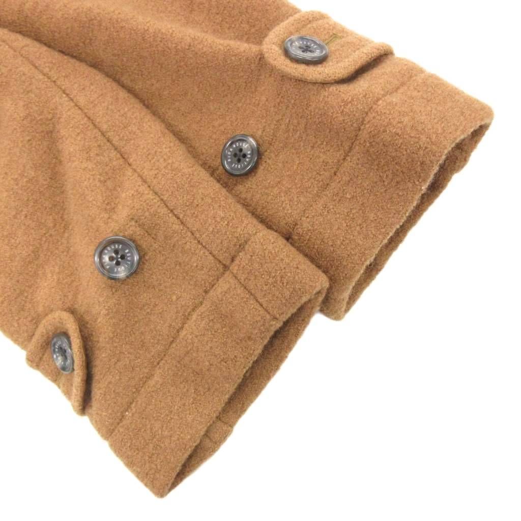 ピンクハウス PINK HOUSE ダッフルコート ロング ウール フード 茶