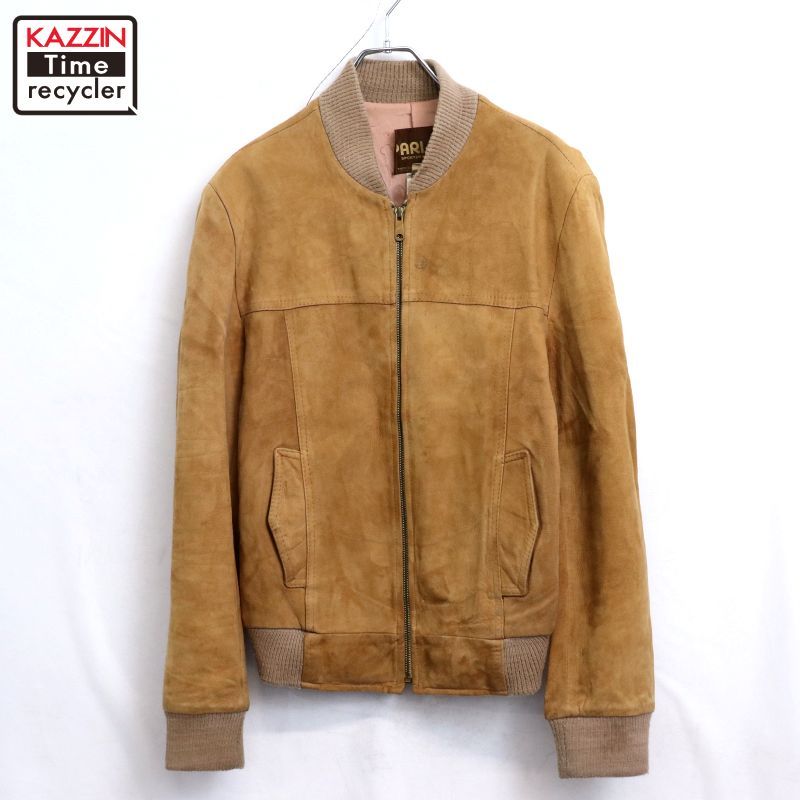 70s スエードレザーブルゾン 70s vintage カナダ製 スエード レザージャケット メンズ Mサイズ相当