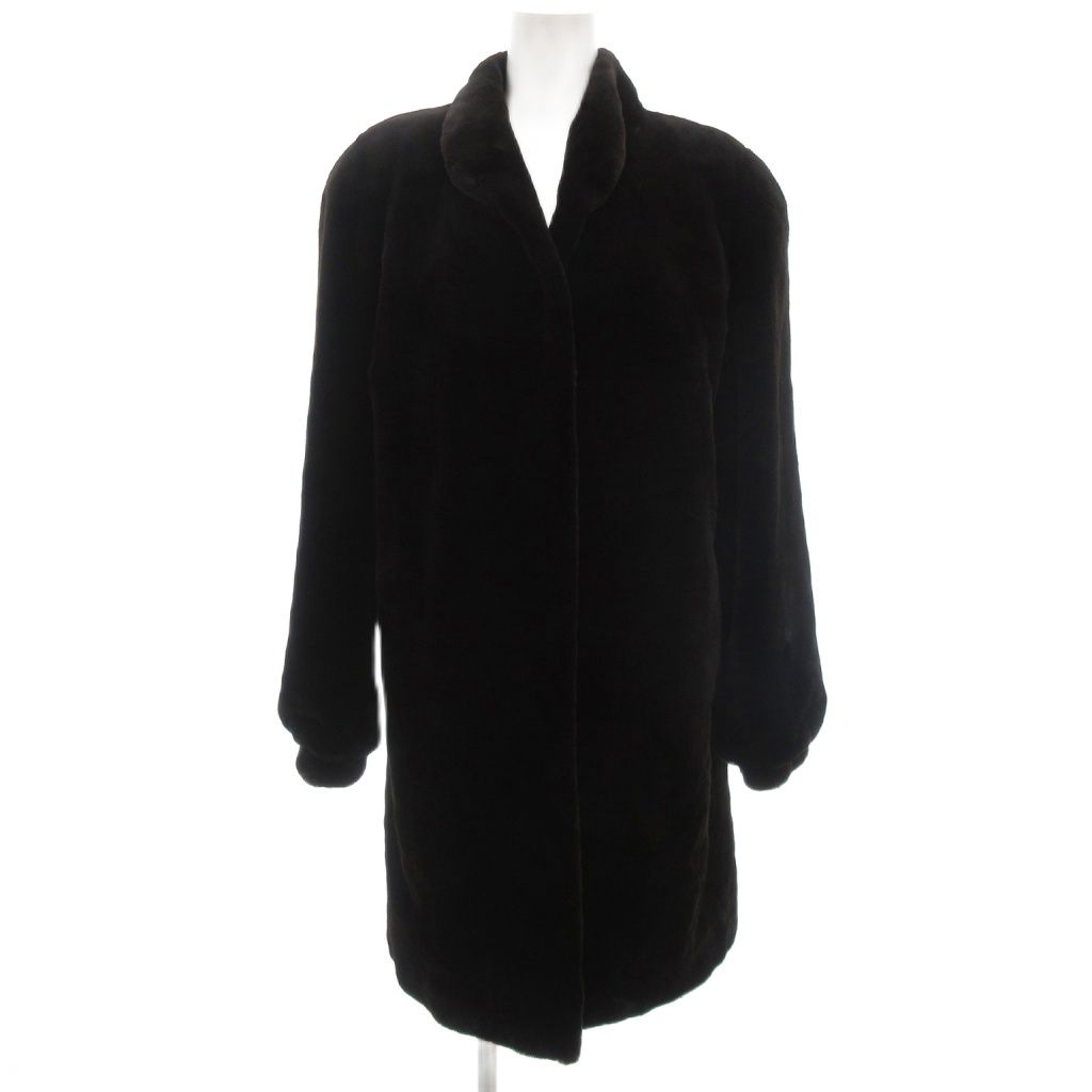 MOONBAT 美品 シェアードミンク ファーコート 毛皮 9～11 ダーク