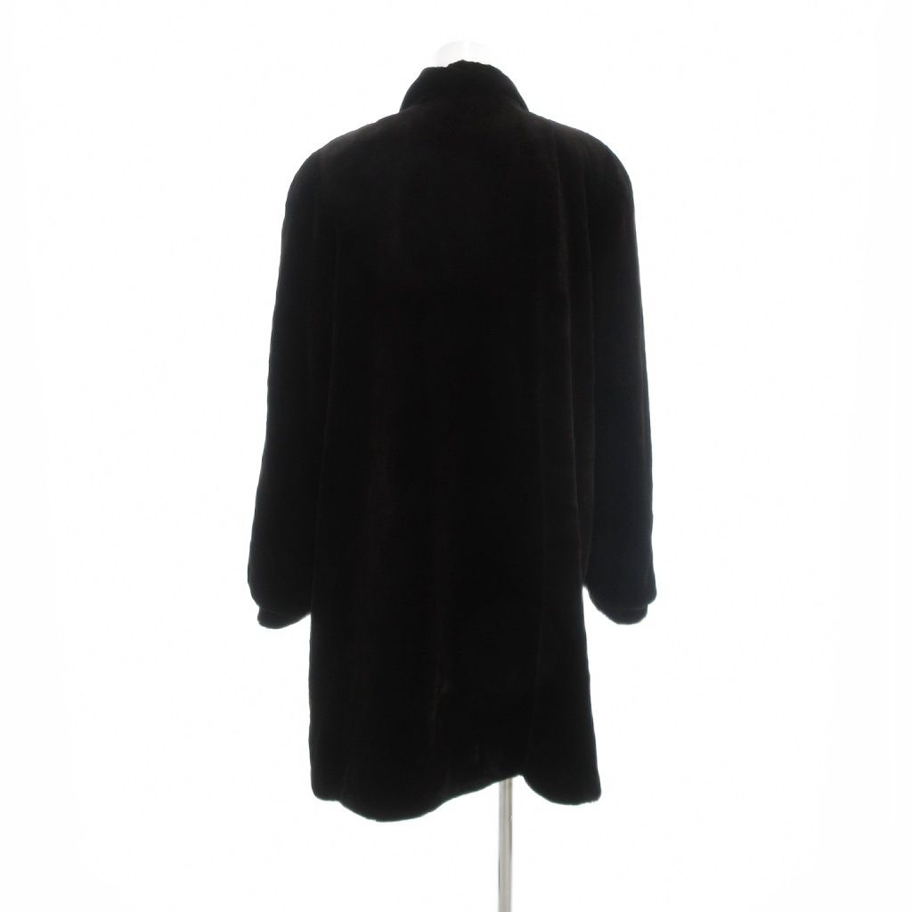 MOONBAT 美品 シェアードミンク ファーコート 毛皮 9～11 ダーク