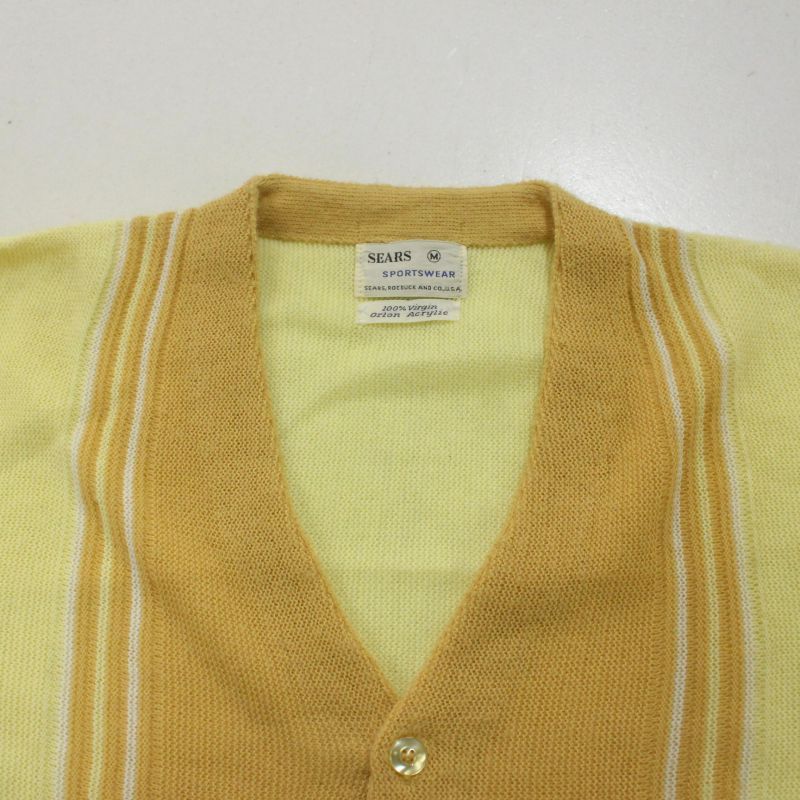 70s vintage Sears ニットカーディガン メンズ 表記Mサイズ - メルカリ