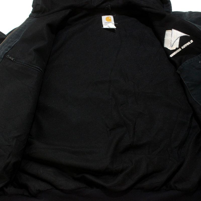 00s USA製 Carhartt 企業刺しゅう 裏地メッシュ アクティブ ジャケット