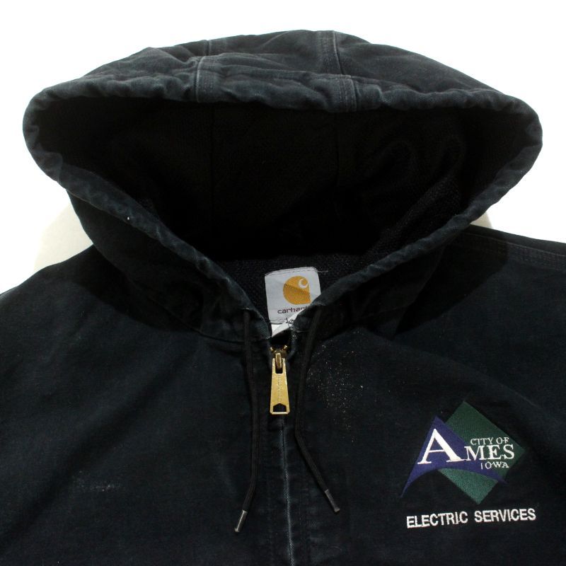 00s USA製 Carhartt 企業刺しゅう 裏地メッシュ アクティブ ジャケット