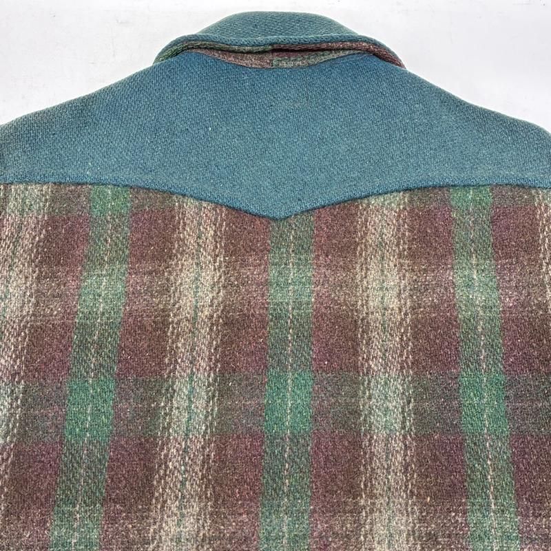 ヴィンテージ DOUBLE DUTY 40s 50s ウール チェック 切替 スポーツ