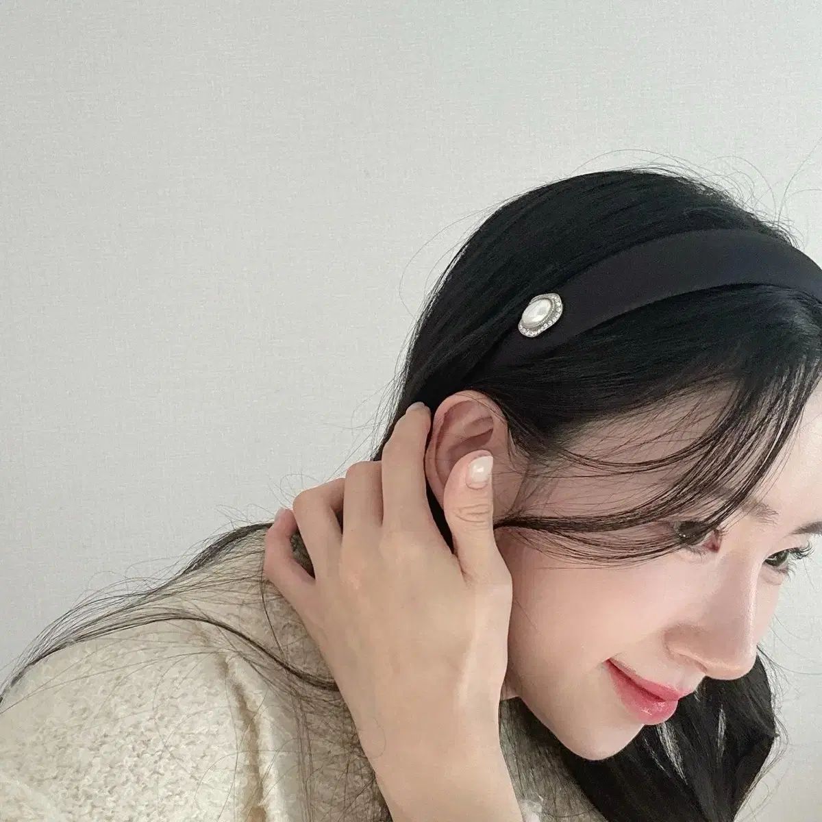 新品 アンティークパール ボリューム ヘアバンド