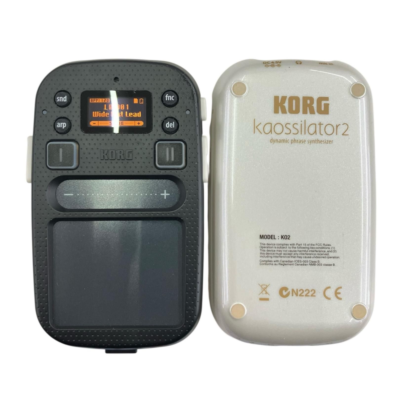 186000 通電確認のみ KORG コルグ kaossilator 2 シンセサイザー 本体