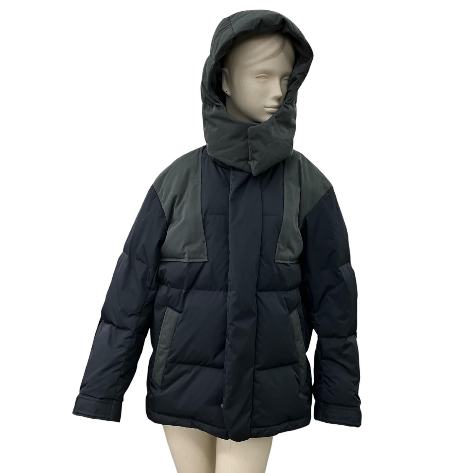 UNIQLO+J　ジル・サンダーコラボ フード付ブラックダウンジャケット 186003 UNIQLO +J ユニクロ ダウンオーバーサイズパーカー ジル