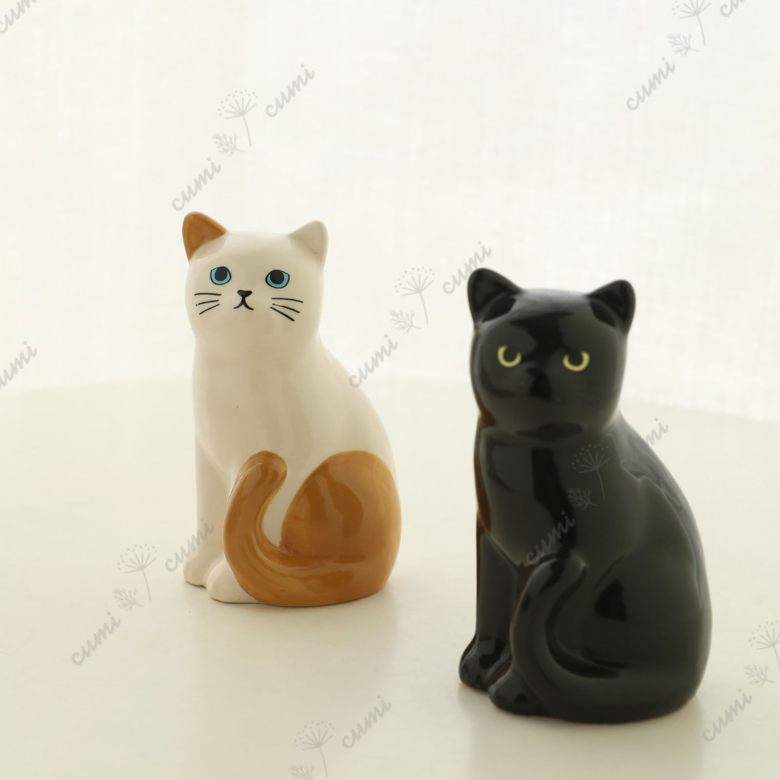 N0403 【1個】柄が選べる 猫 花瓶 陶器 フラワーベース 北欧 ねこ cat