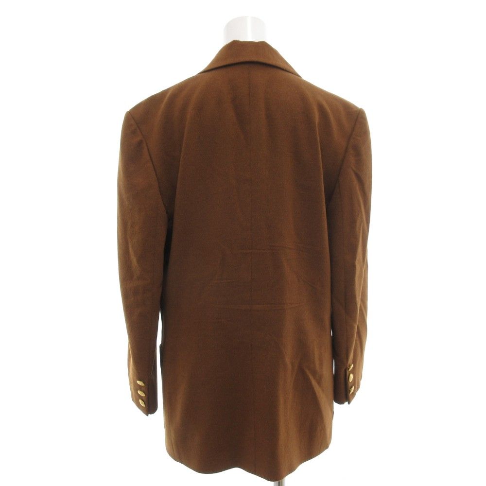 セリーヌ CELINE テーラードジャケット 36 総裏地 シングル ウール 金