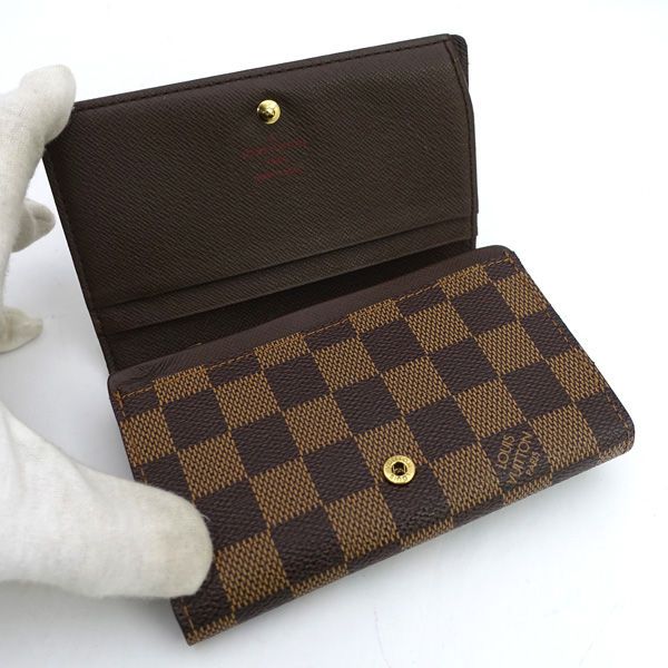 ダミエ エベヌ ポルトモネ ビエ トレゾール 二つ折り財布 ルイヴィトン LOUIS VUITTON / ルイヴィトン ◇二つ折り財布 ポルトモネ ビエ