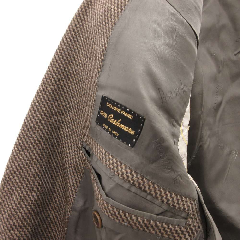 RAVAZZOLO ジャケット ラヴァッツォーロ RAVAZZOLO テーラードジャケット カシミヤ ツイル 茶