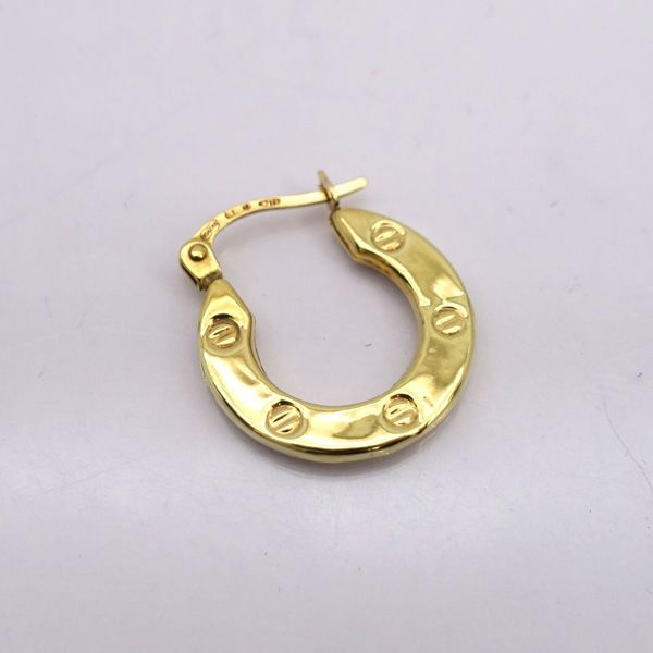 UNOAERRE / ウノアエレ ◇K18 ホースシュー デザイン ピアス 馬蹄 片方