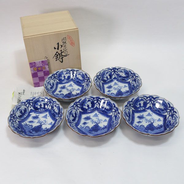 京焼 楽只苑 和楽庵 昭阿弥造 ◇【和食器】京焼/昭阿弥造 間取見込山水