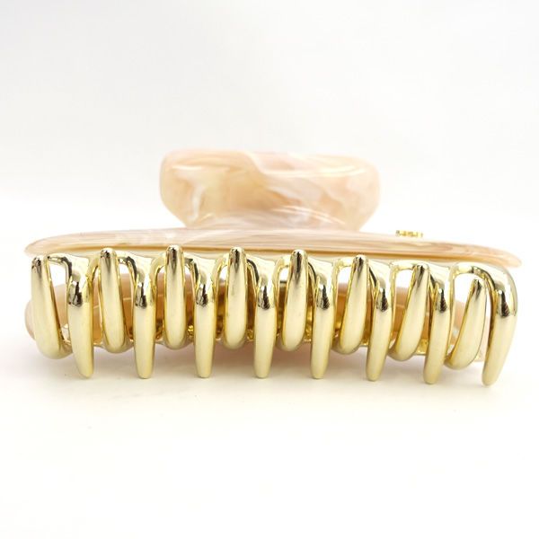 acca ◇ヘアクリップ/ピンク×ゴールド/Lサイズ 【アクセサリー