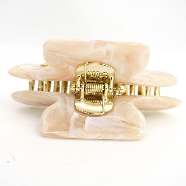 acca ◇ヘアクリップ/ピンク×ゴールド/Lサイズ 【アクセサリー