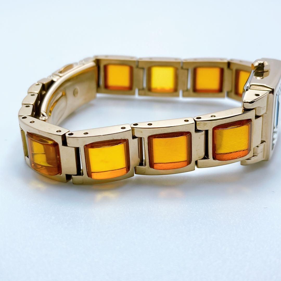670 久慈琥珀 AMBER アンバー コハク スクエア 天然石 腕時計 - メルカリ